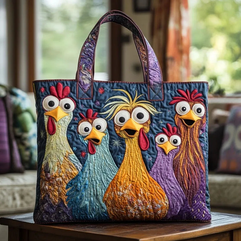 Five Colourful Hens Tote Bag