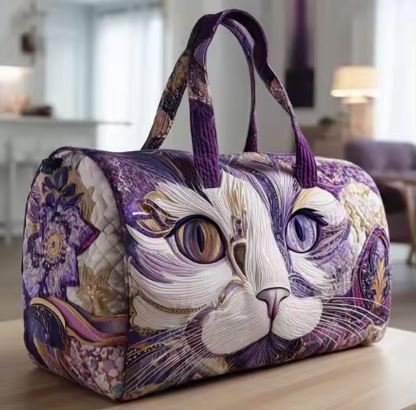 Violet Cat Weekender Bag | Catherine