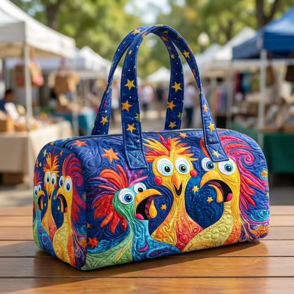 Colourful Birds Weekender Bag | Adrienne