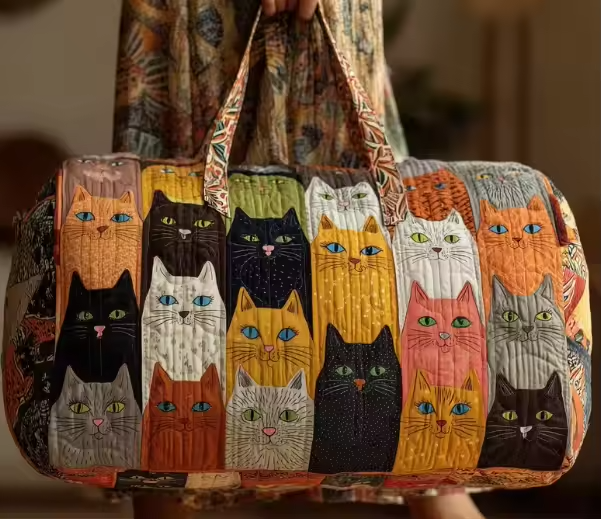 Row of Cats Weekender Bag | Jasmin