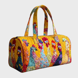 Happy Hens on Yellow Weekender Bag | Celine
