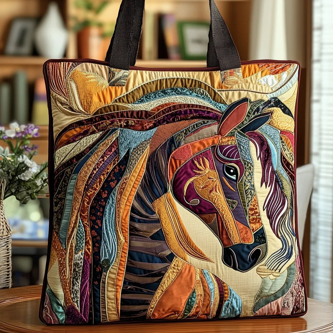 Mosaic Horse Tote Bag