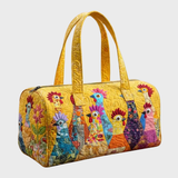 Hens on Yellow Weekender Bag | Estelle