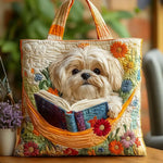 Shih Tzu and Books Tote Bag