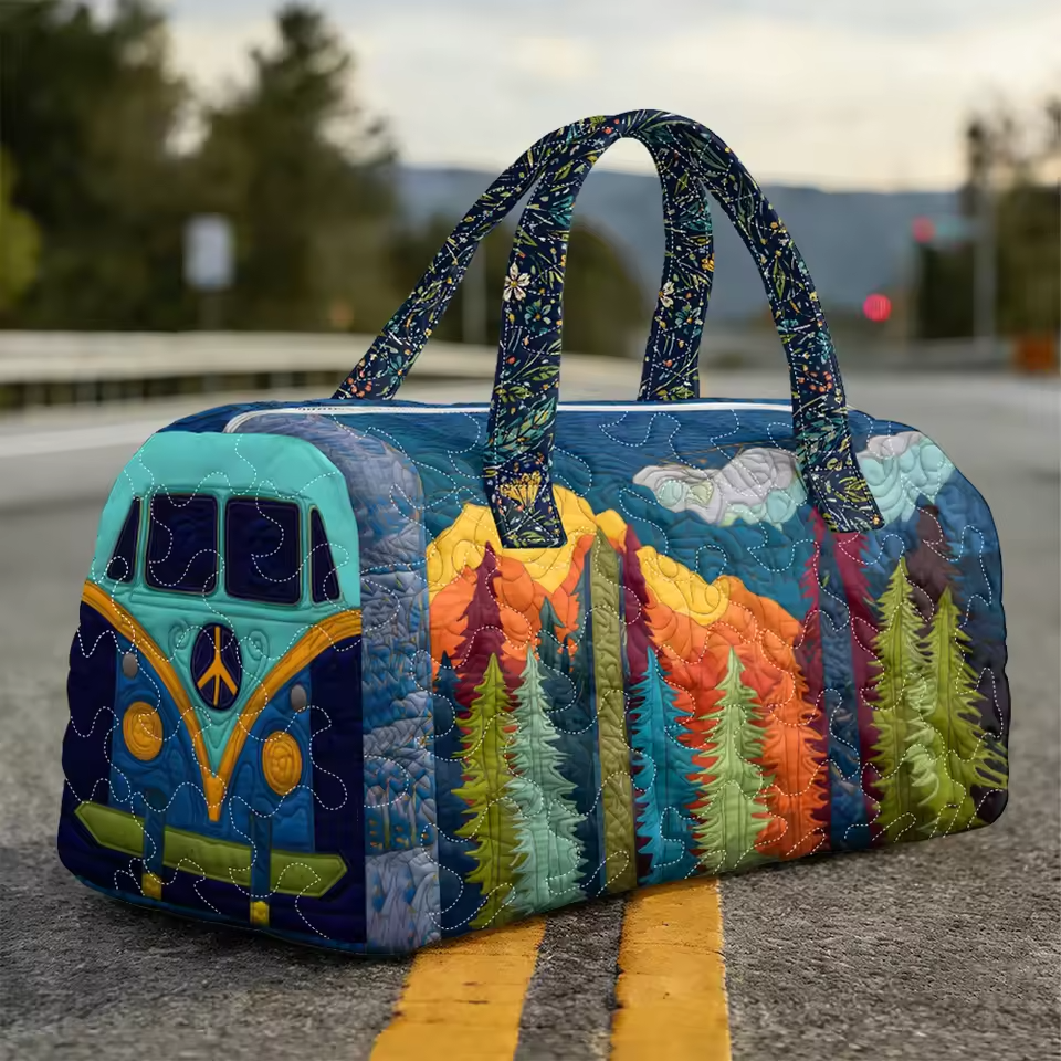 Camper Van and Mountains Weekender Bag | Grace