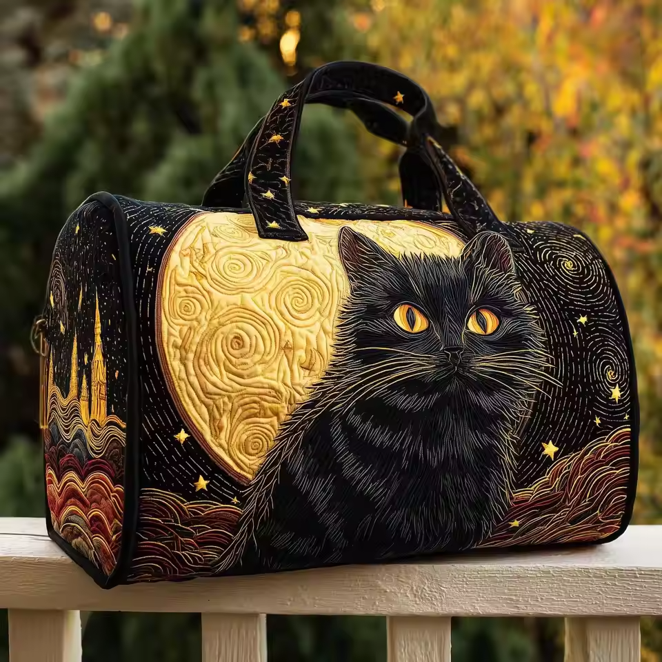 Black Cat and Moon Weekender Bag | Shannon