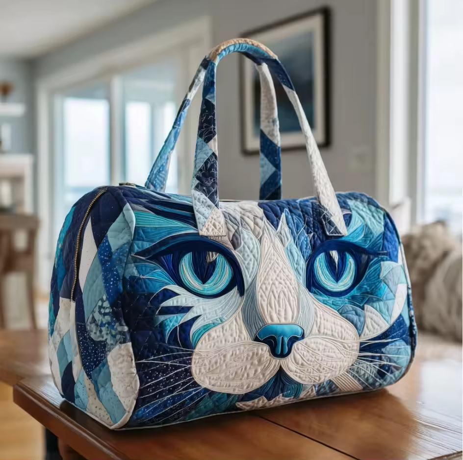 Blue Cat Weekender Bag | Shirley