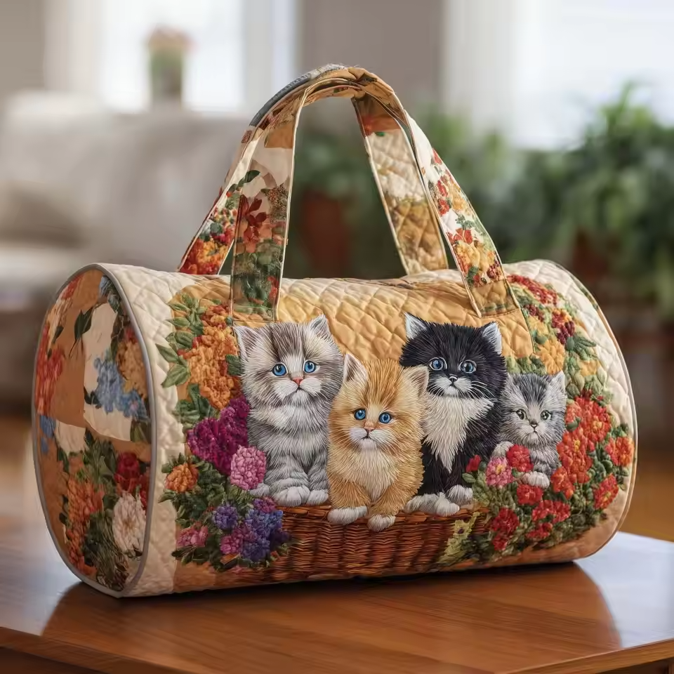 Kittens in a Basket Weekender Bag | Fe