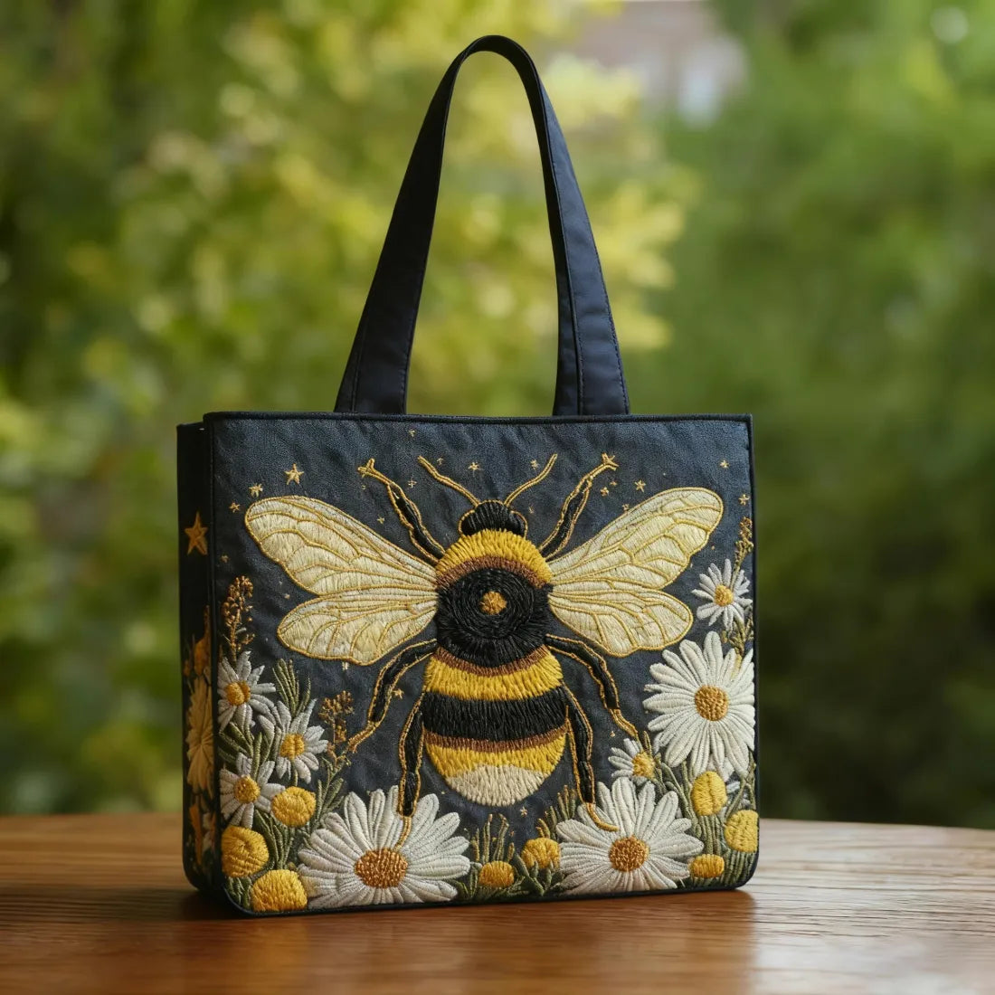 Daisies and Stars Tote Bag