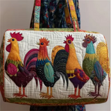 Row of Roosters Weekender Bag | Veronica