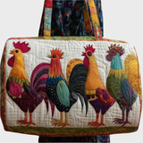 Row of Roosters Weekender Bag | Veronica