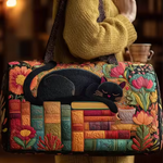 Black Cat on Books Weekender Bag | Joan