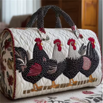 Black-and-White Hens Weekender Bag | Emerson