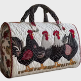 Black-and-White Hens Weekender Bag | Emerson