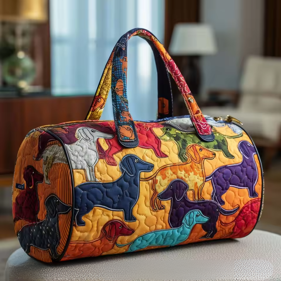 Dachshunds in Colour Weekender Bag | Eliana