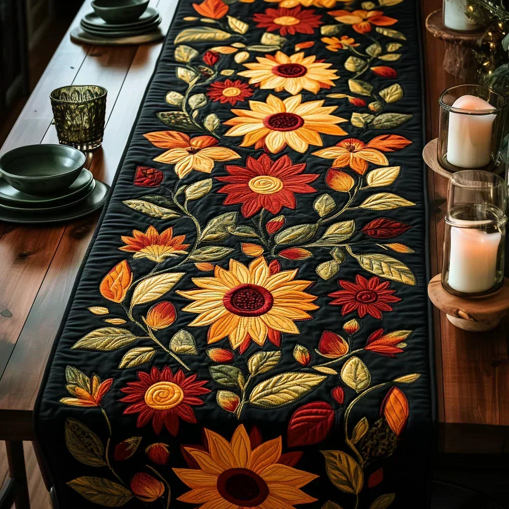 Autumn Sunflowers Table Runner