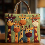 Striped Giraffe Tote Bag