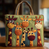 Striped Giraffe Tote Bag