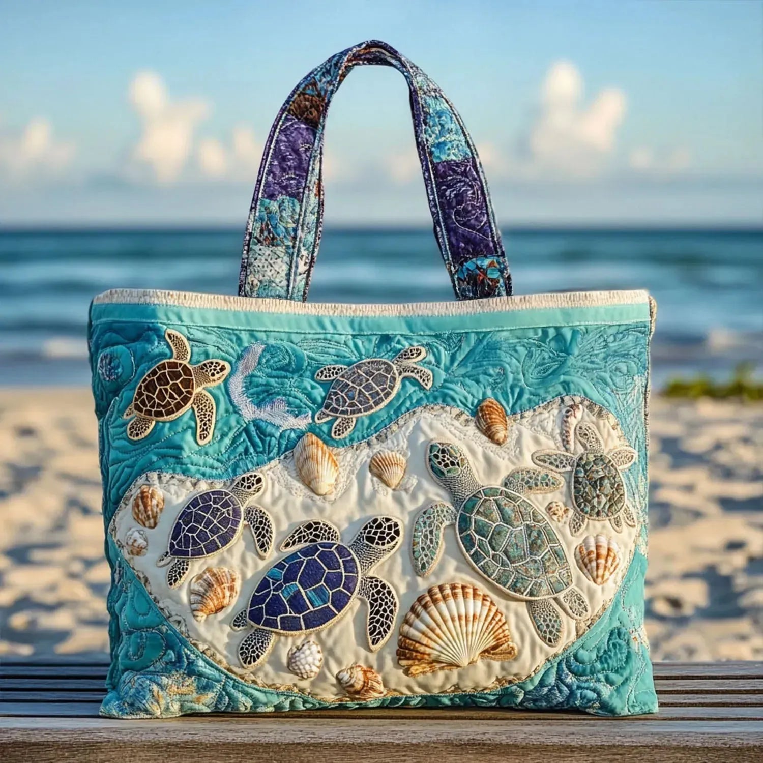 Turtle Hug Tote Bag