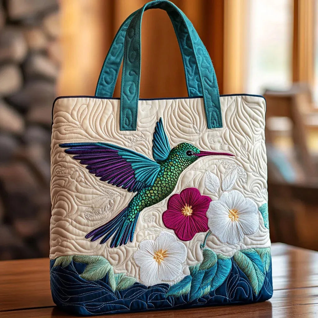 Quilted Floral Handbag