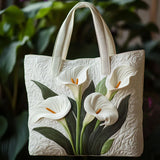 White Shell Tote Bag
