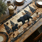 Black Bear Family Table Runner