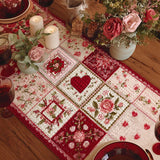 Hearts and Roses Table Runner
