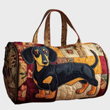 Dachshund in Patchwork Weekender Bag | Eloise