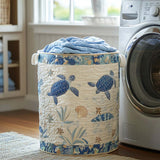 Coastal Calm Laundry Basket