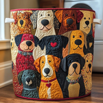 Colourful Dogs Laundry Basket