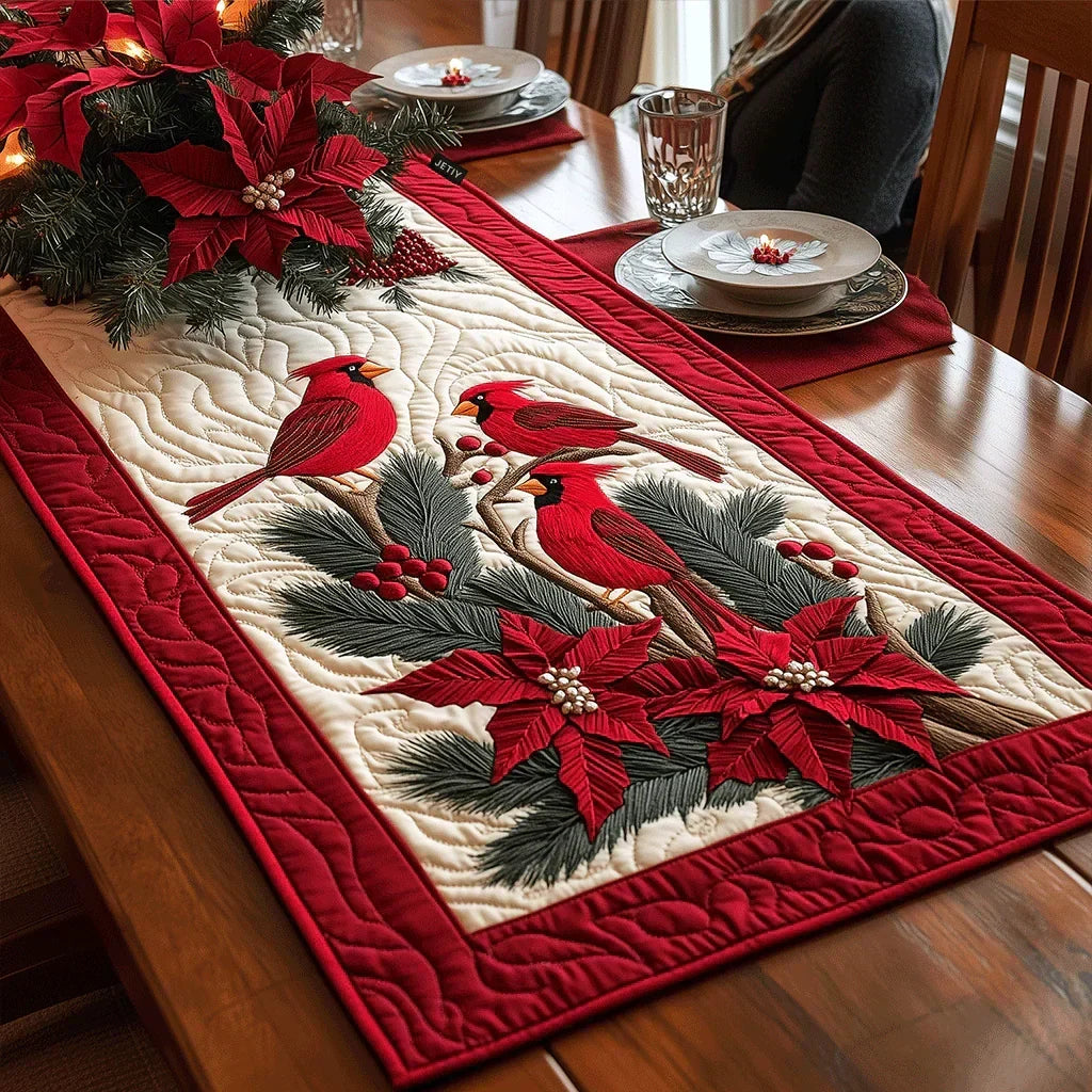 Crimson Wings Table Runner