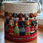 Dachshund Parade Laundry Basket
