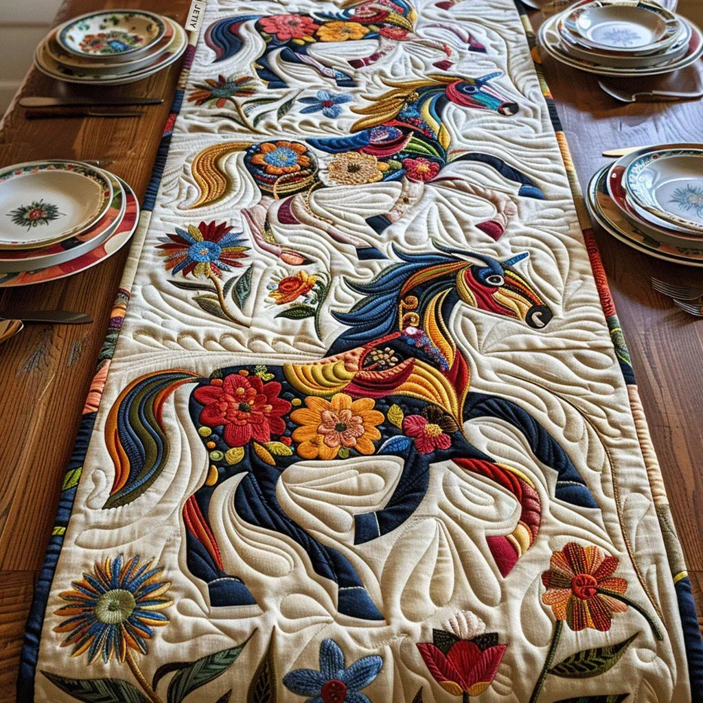 Galloping Horse Table Runner