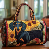 Dachshund and Sunflowers Weekender Bag | Rowan