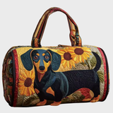 Dachshund and Sunflowers Weekender Bag | Rowan