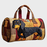 Dachshund on Patchwork Weekender Bag | Ethel