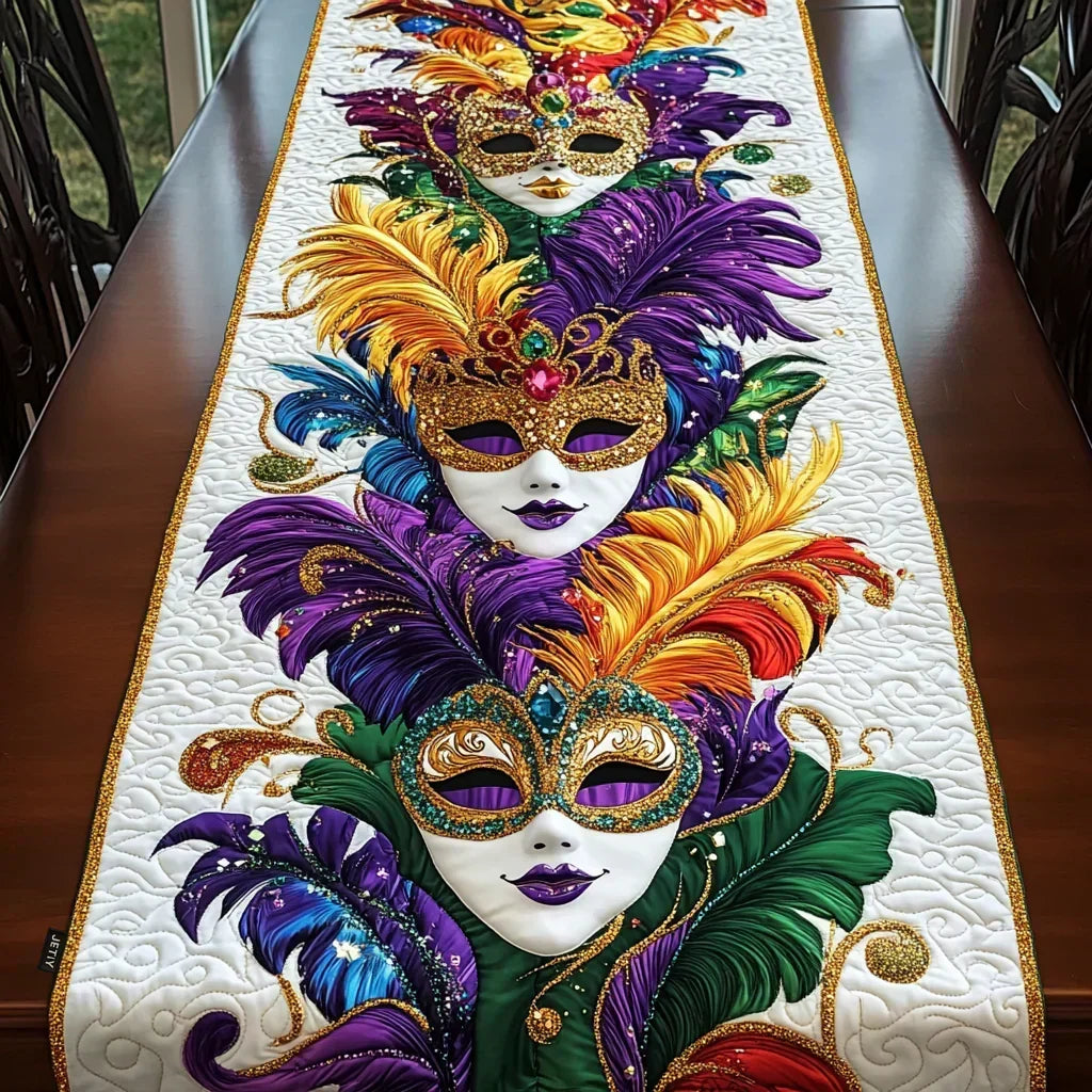 Carnival Masks Table Runner
