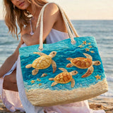 Golden Turtle Beach Beach Bag