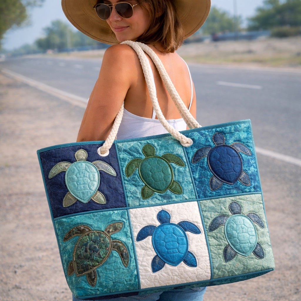 Blue Turtle Beach Bag