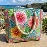 Tropical Flower Beach Bag