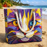 Cat with Attitude Beach Bag