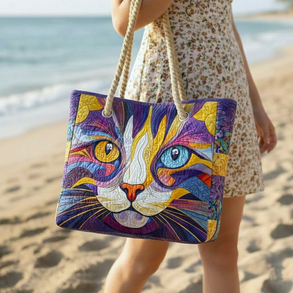 Cat with Attitude Beach Bag