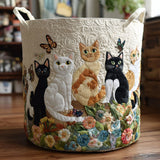 Garden Cats Laundry Basket