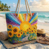 Rainbow Sun Beach Bag