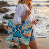 Paw Print Beach Bag