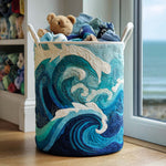 Sea Foam Laundry Basket