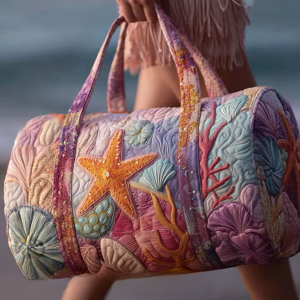 Starfish and Shells Weekender Bag | Maizie