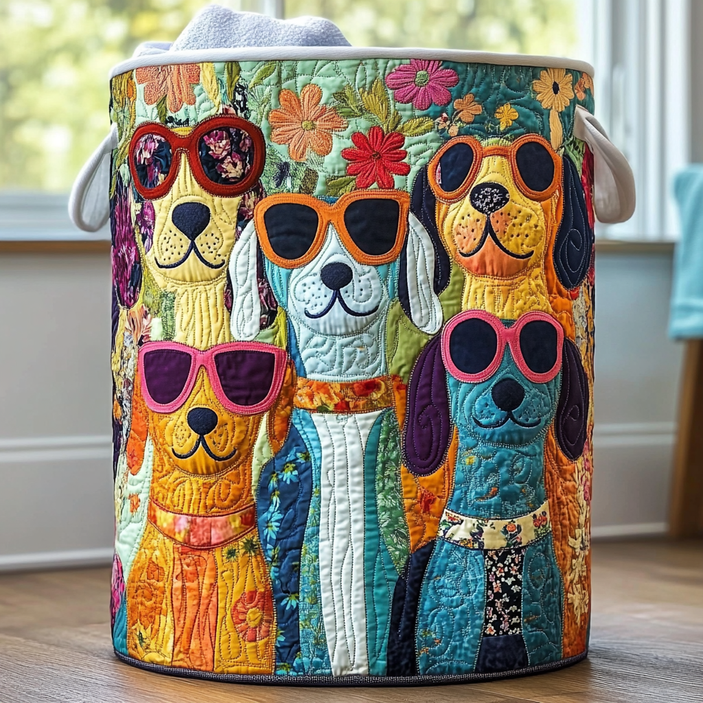 Happy Dogs Laundry Basket