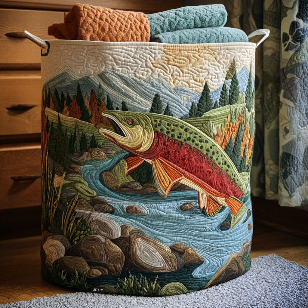 Mountain Stream Calm Laundry Basket