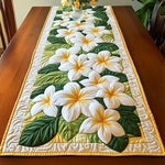 Frangipani Flowers Table Runner
